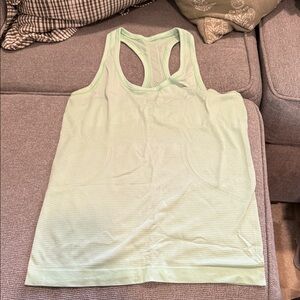 Lululemon Athletica Light Green Tank Top